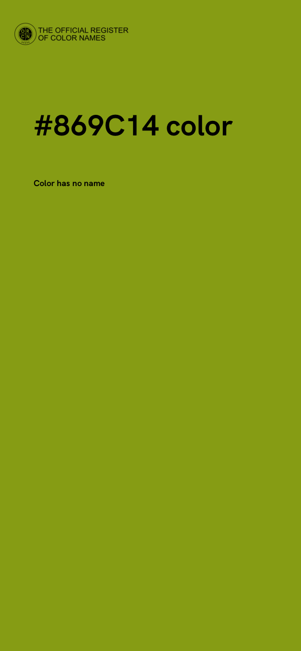 #869C14 color image