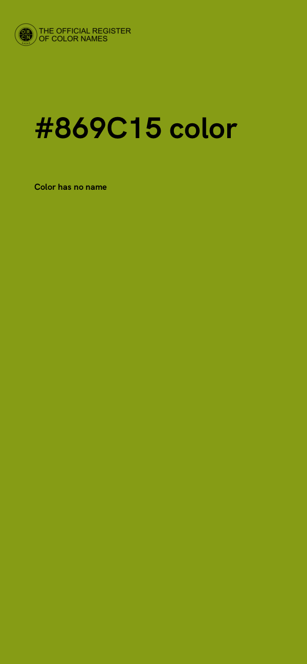 #869C15 color image