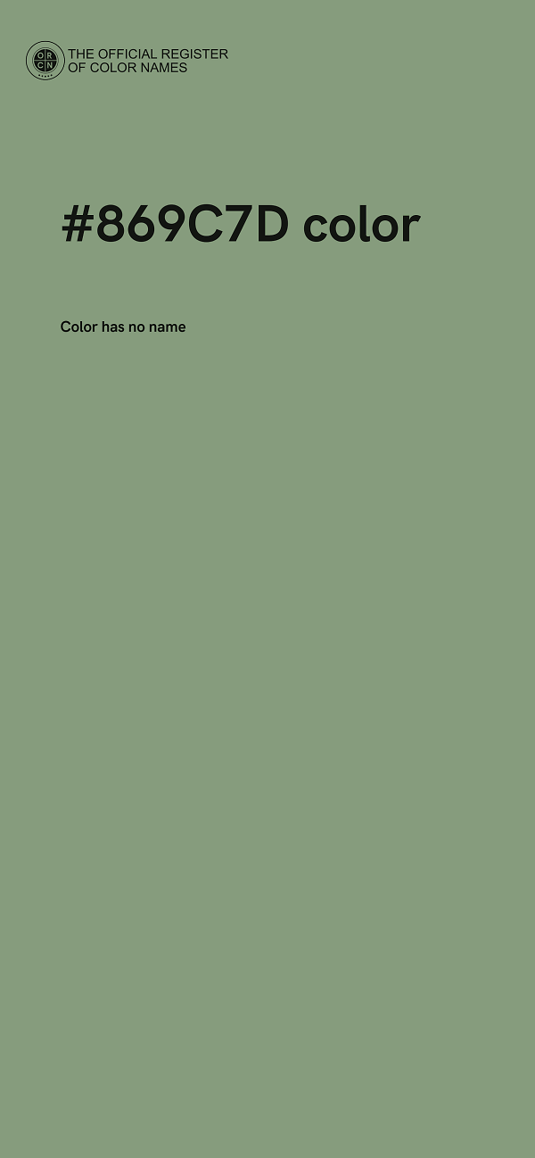 #869C7D color image