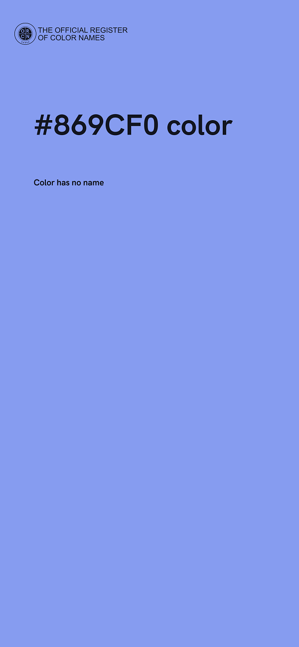 #869CF0 color image