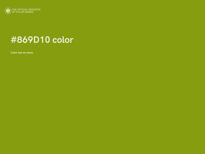 #869D10 color image