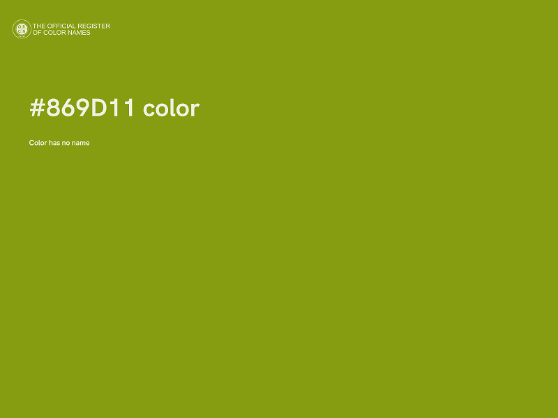 #869D11 color image