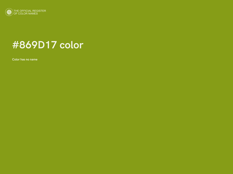 #869D17 color image