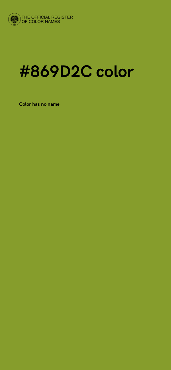#869D2C color image