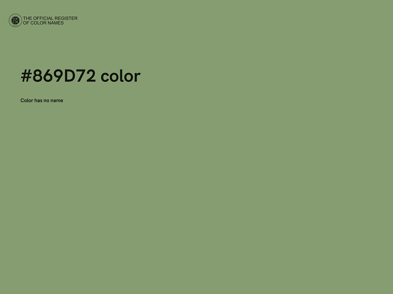 #869D72 color image