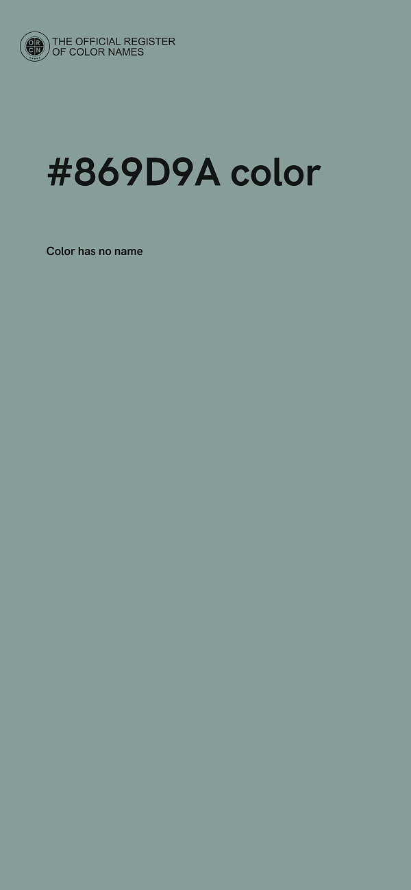 #869D9A color image