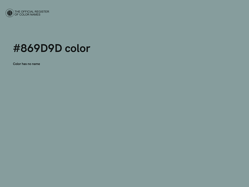 #869D9D color image