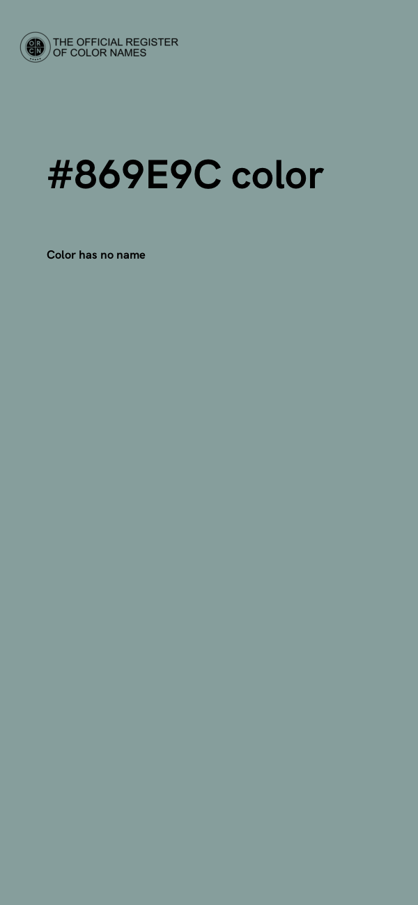 #869E9C color image
