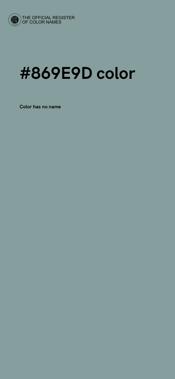 #869E9D color image