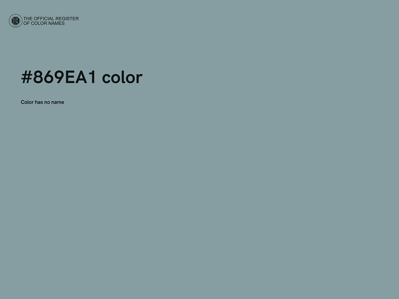 #869EA1 color image