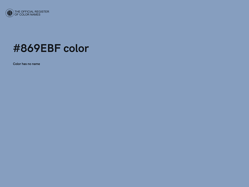 #869EBF color image