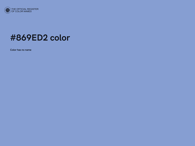 #869ED2 color image