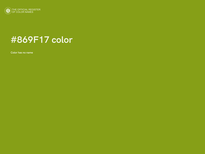 #869F17 color image