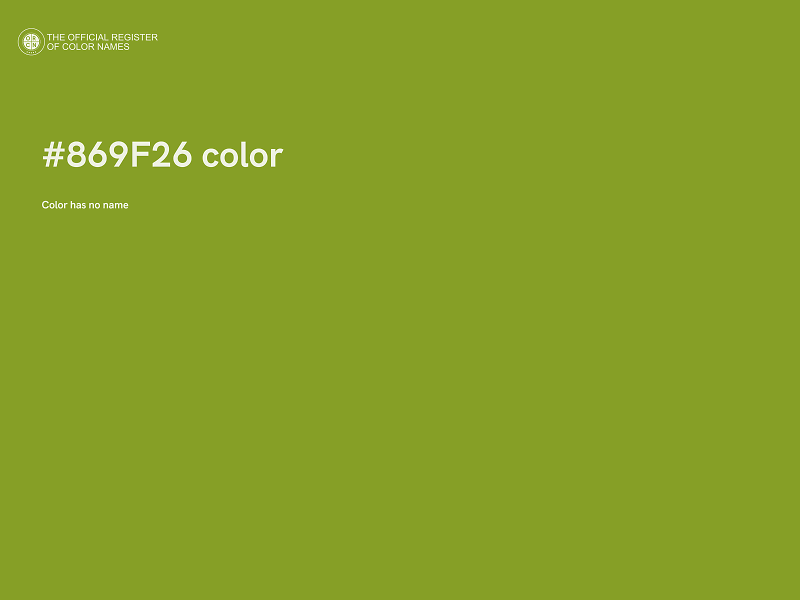 #869F26 color image