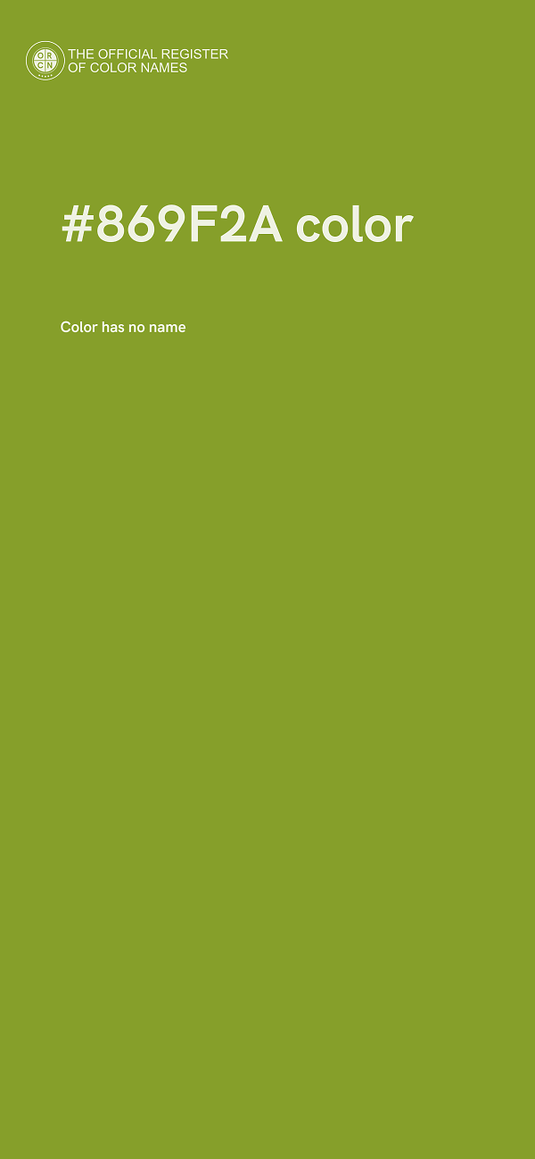 #869F2A color image