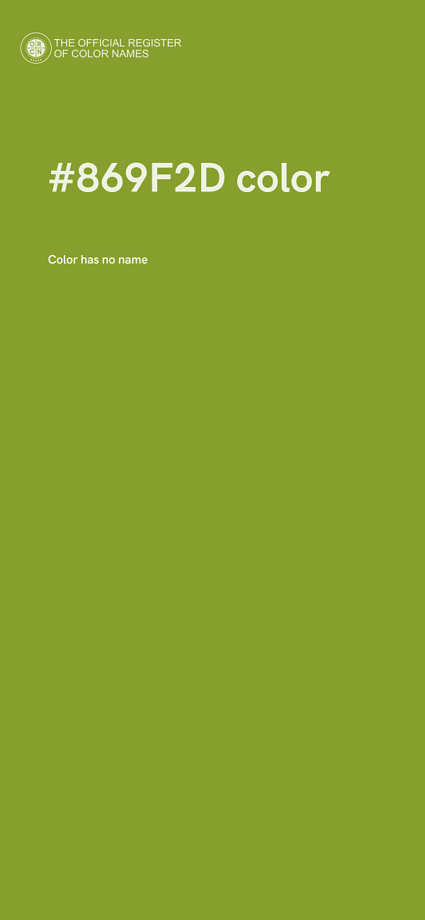 #869F2D color image