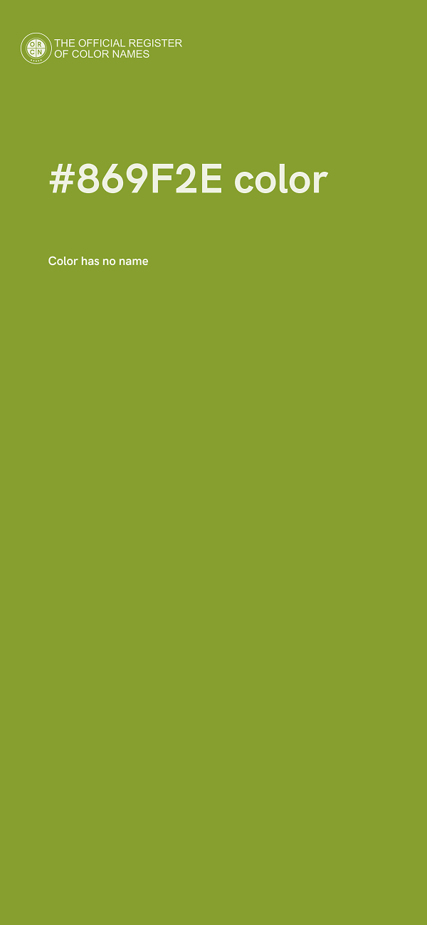 #869F2E color image