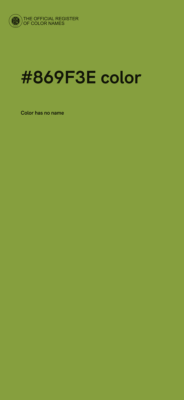#869F3E color image