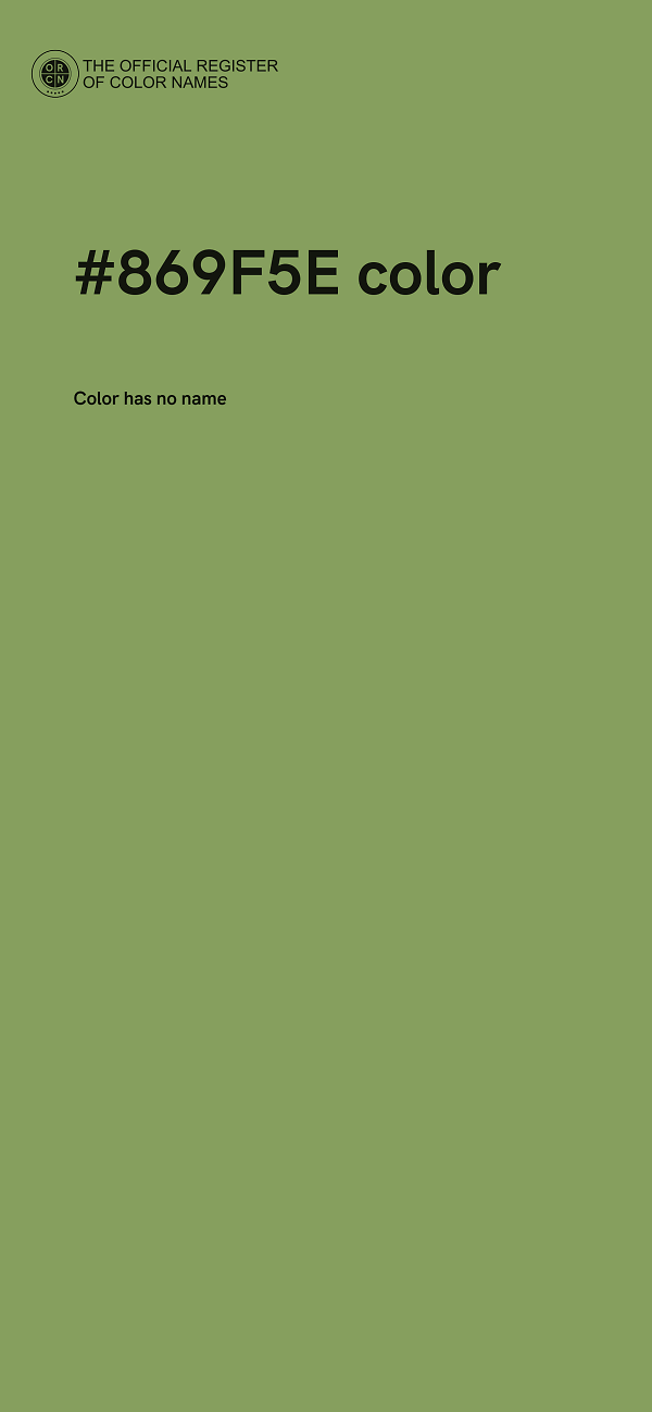 #869F5E color image