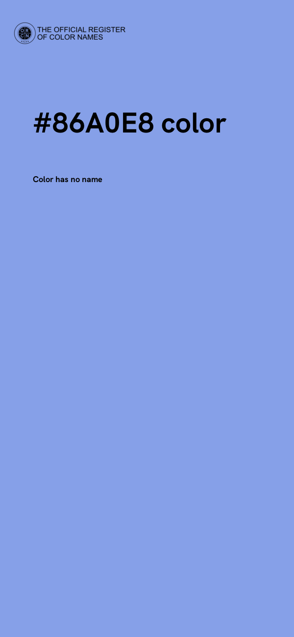 #86A0E8 color image