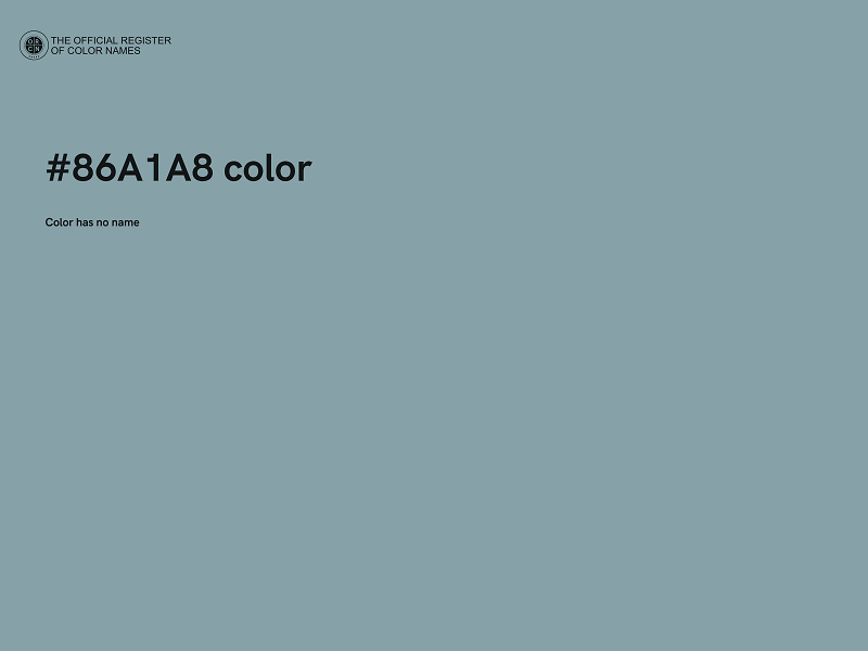 #86A1A8 color image