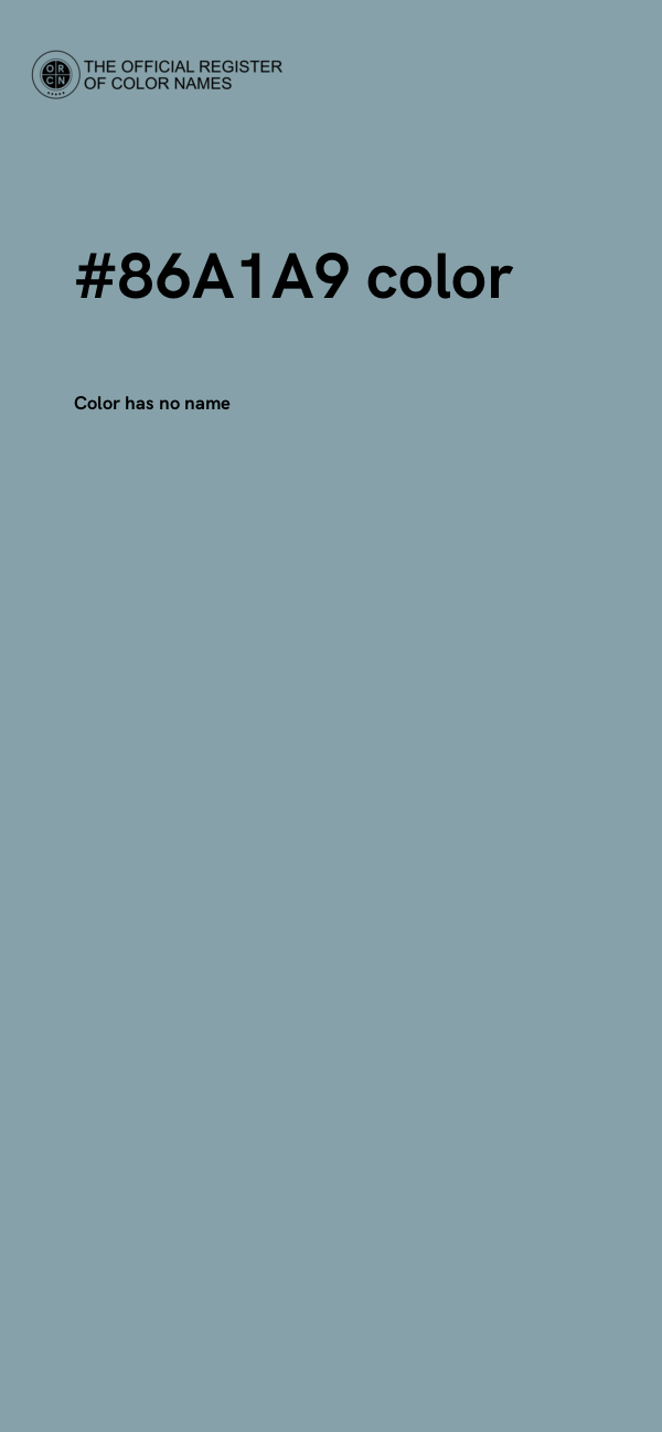 #86A1A9 color image