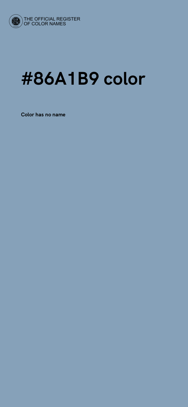#86A1B9 color image