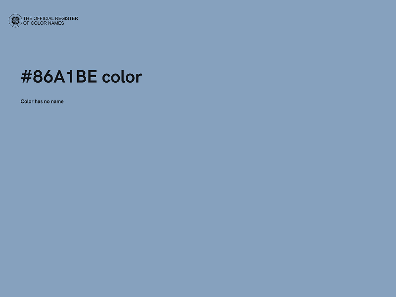 #86A1BE color image