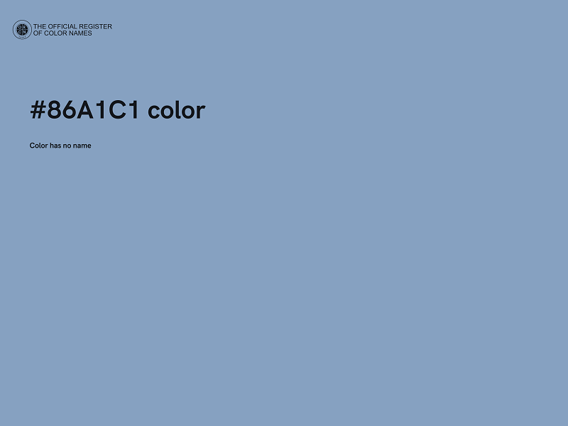 #86A1C1 color image