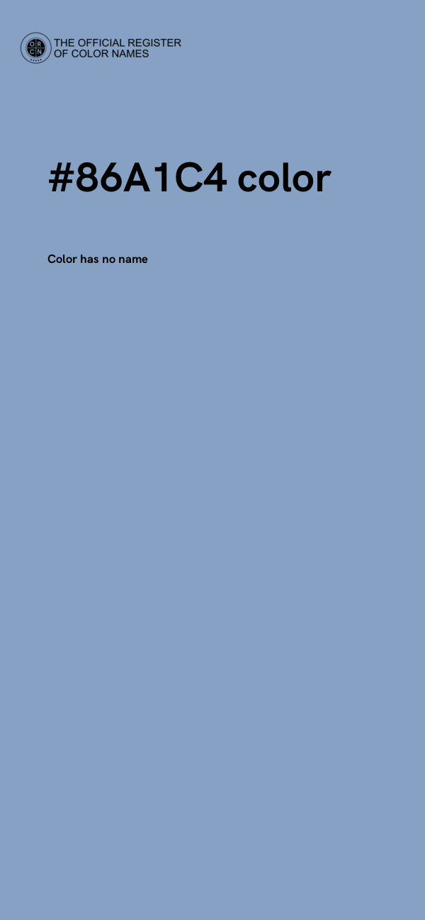 #86A1C4 color image