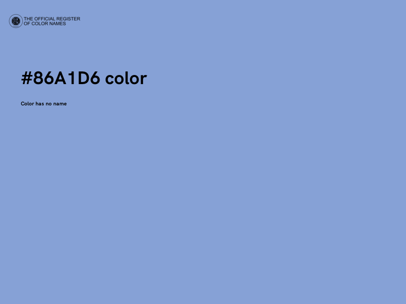 #86A1D6 color image