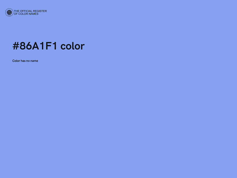 #86A1F1 color image