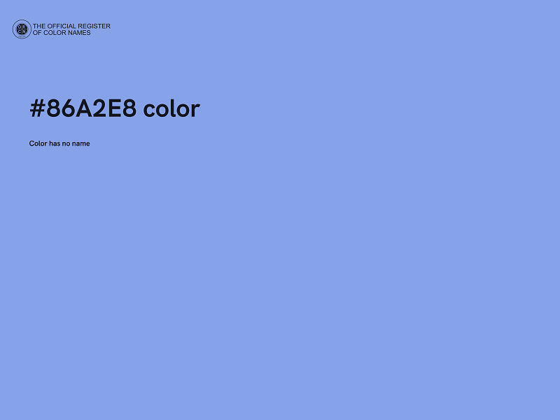 #86A2E8 color image