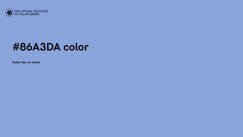 #86A3DA color image