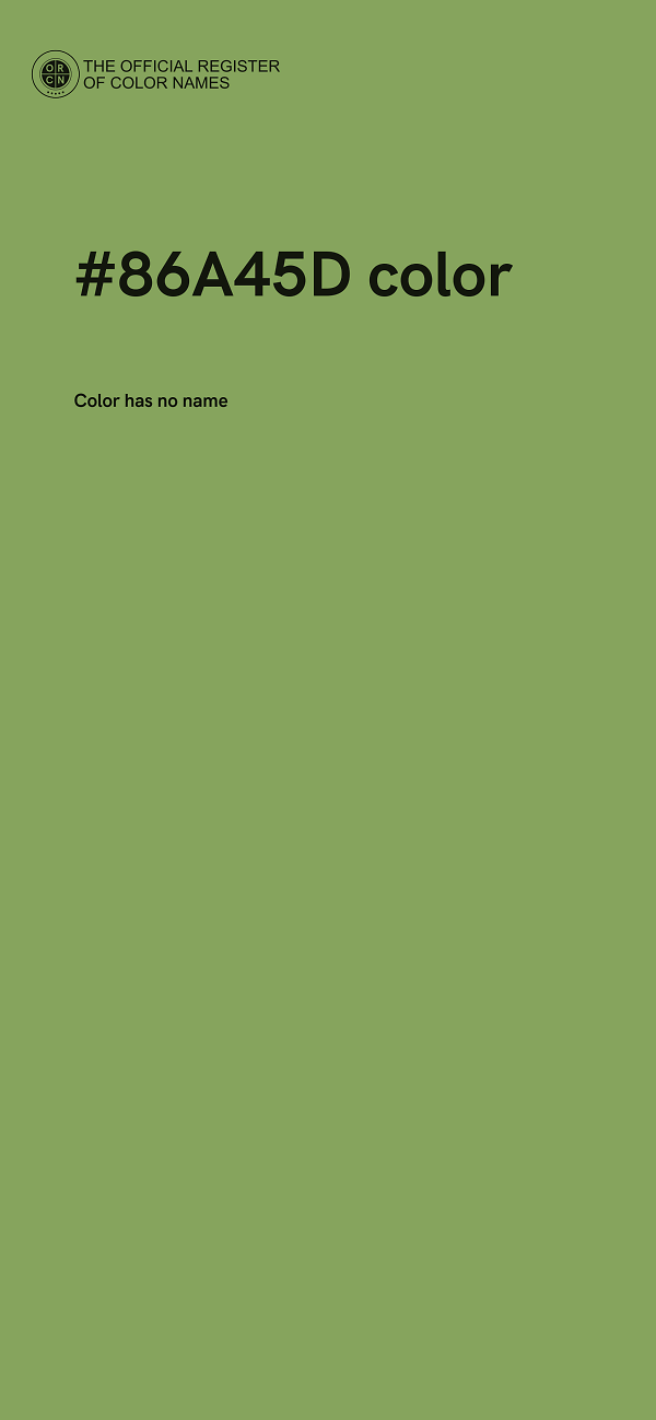 #86A45D color image