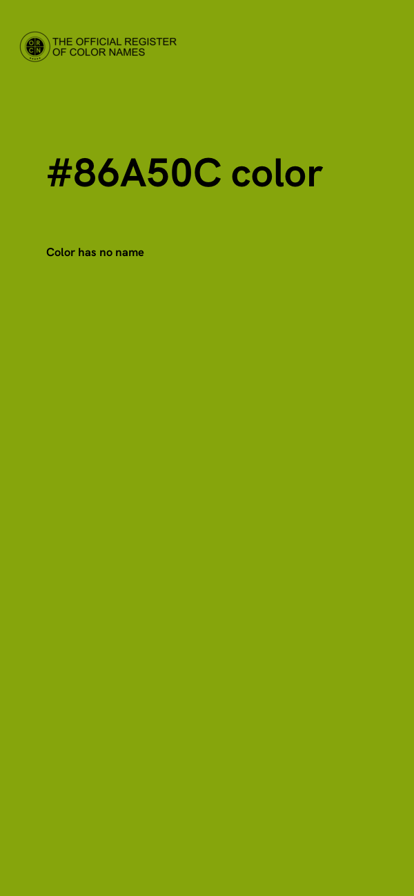 #86A50C color image
