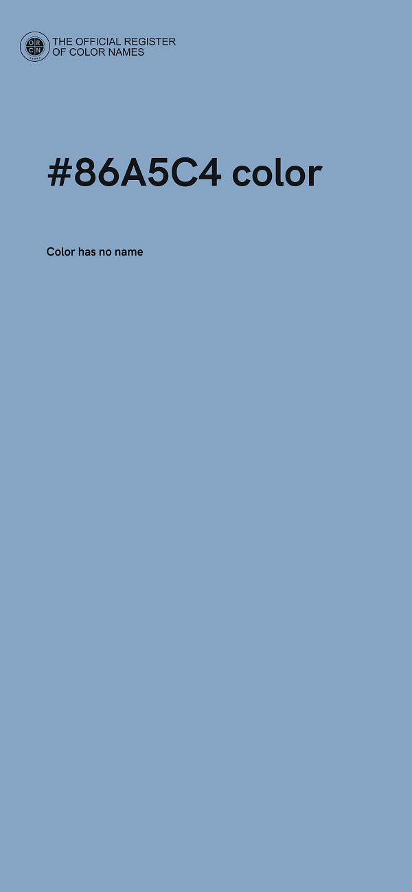 #86A5C4 color image