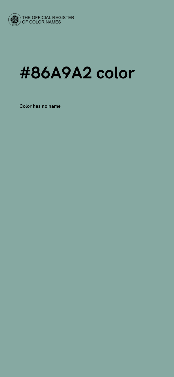 #86A9A2 color image