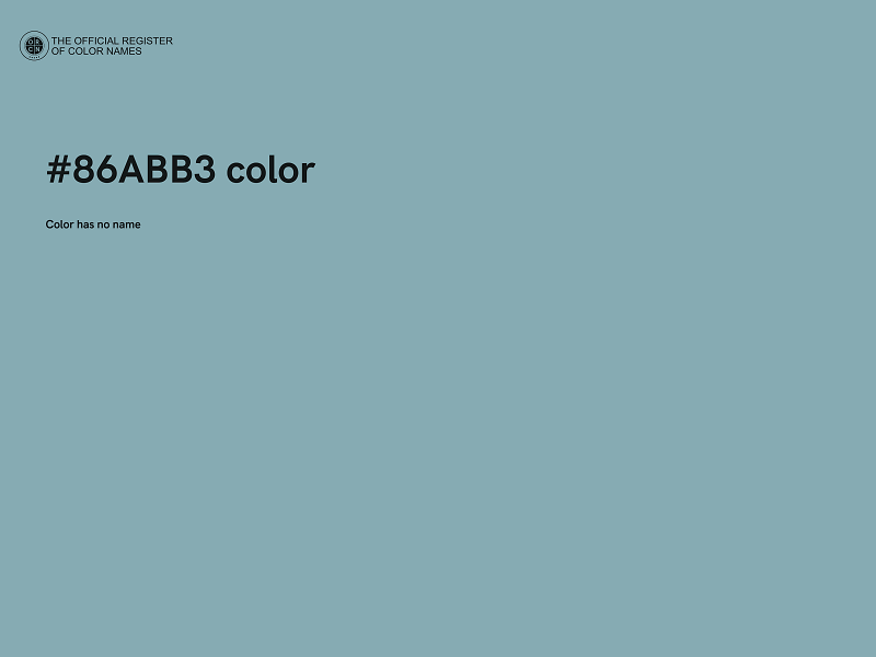 #86ABB3 color image