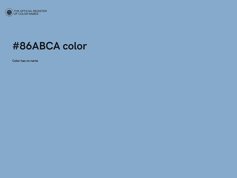 #86ABCA color image