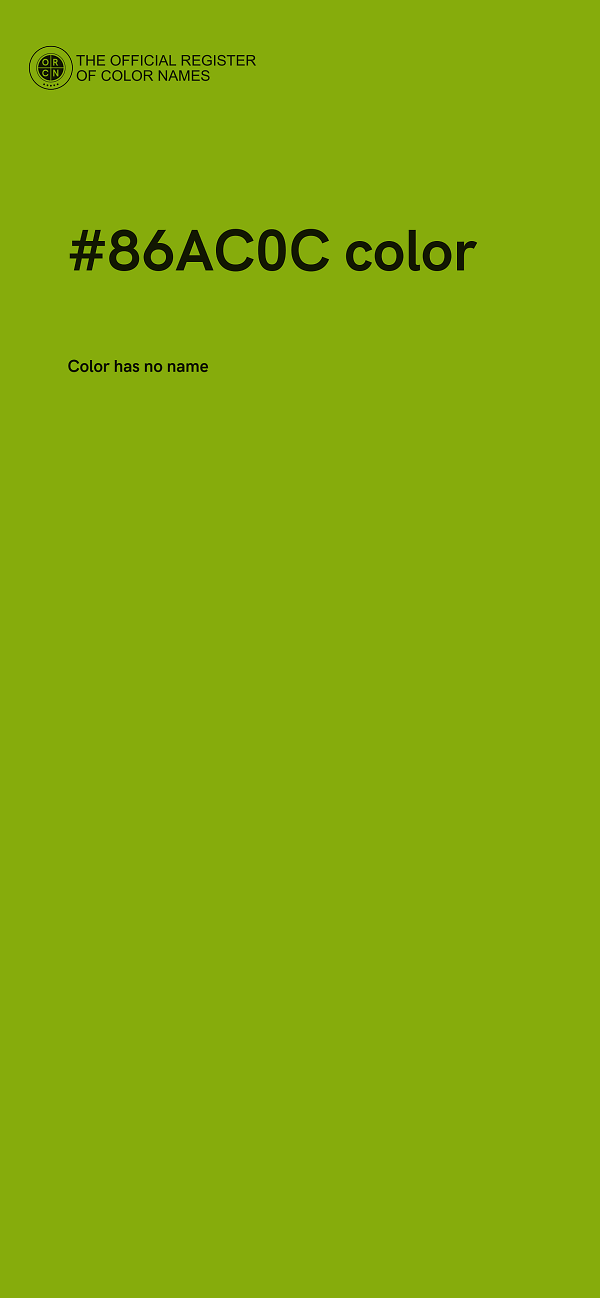 #86AC0C color image