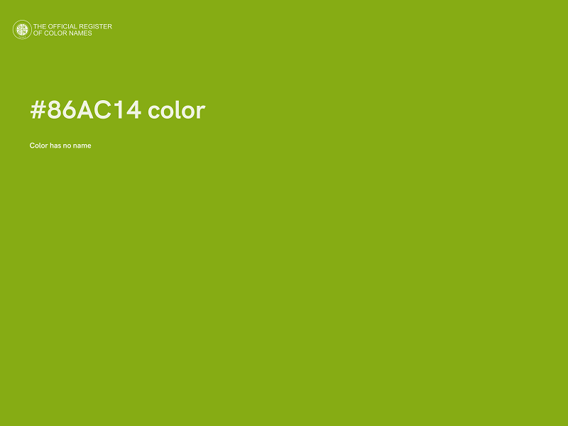 #86AC14 color image