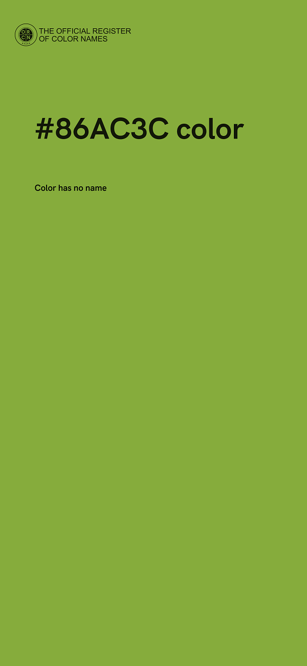 #86AC3C color image