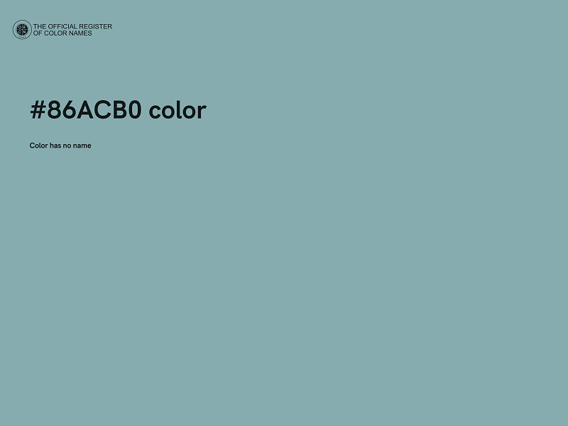 #86ACB0 color image