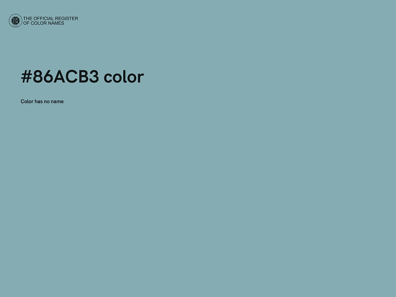 #86ACB3 color image