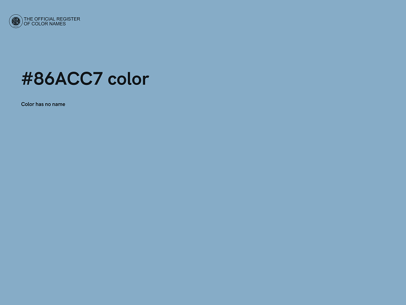 #86ACC7 color image