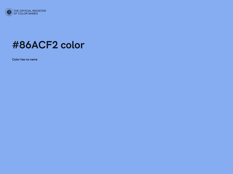 #86ACF2 color image