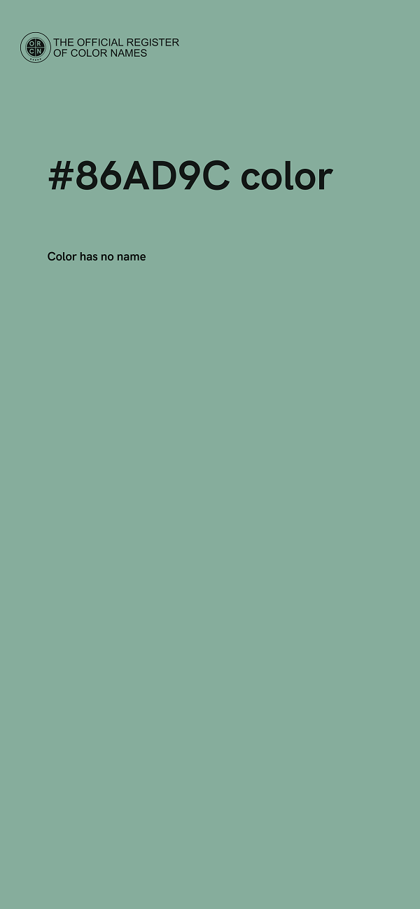 #86AD9C color image