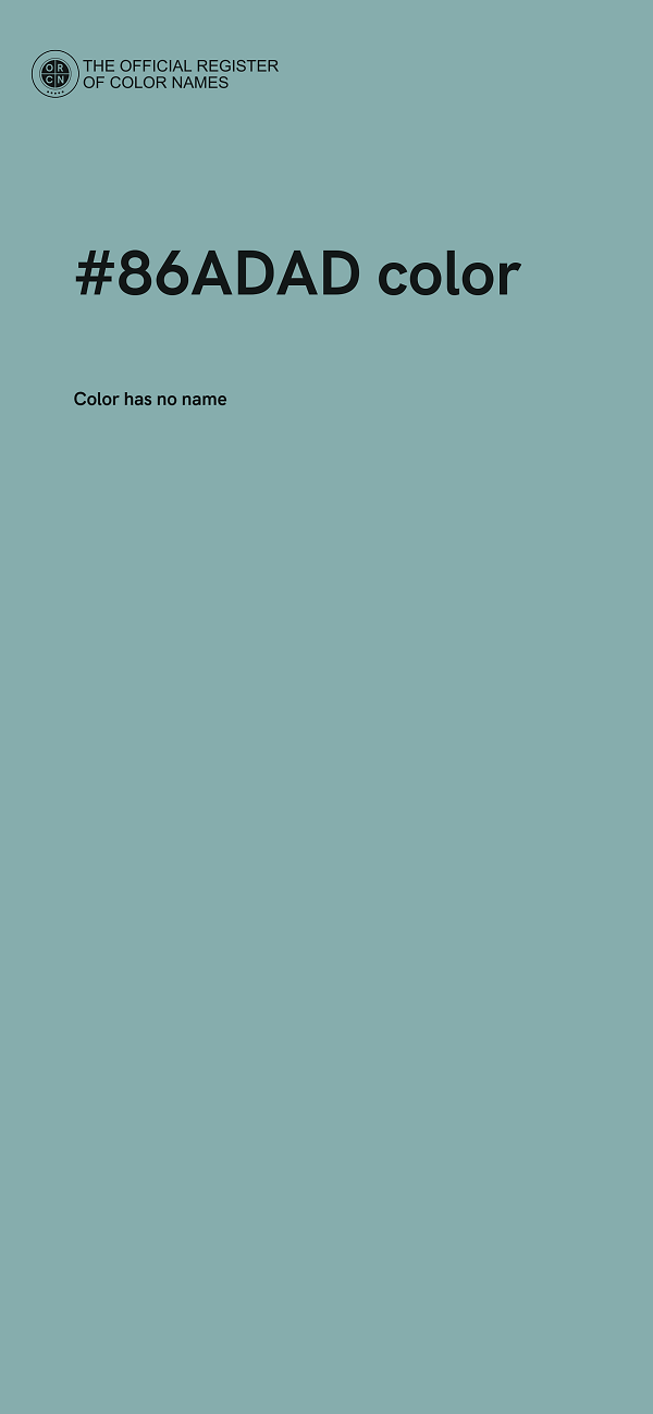 #86ADAD color image