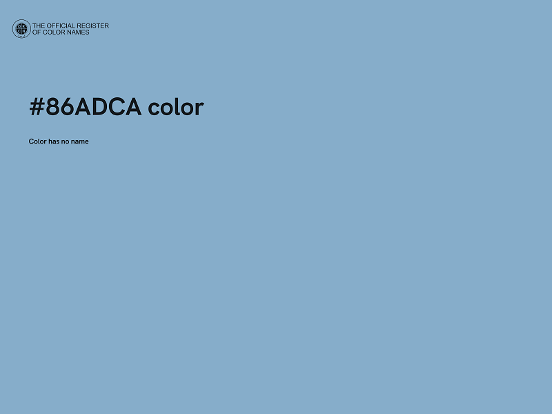 #86ADCA color image